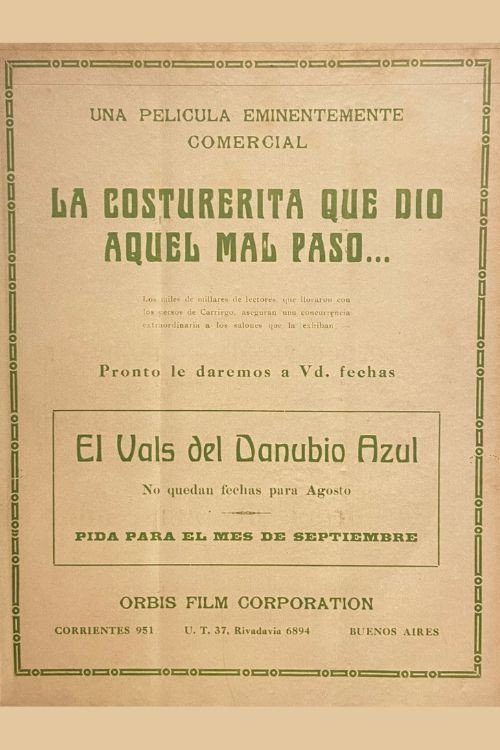 La costurerita que dio aquel mal paso